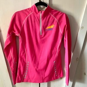 Green Layer Womens Half-Zip Pull-over